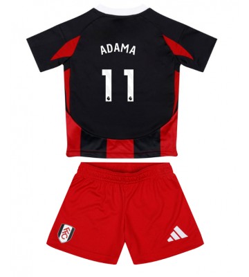 Fulham Adama Traore #11 Segunda Equipación Niños 2024-25 Manga Corta (+ Pantalones cortos)